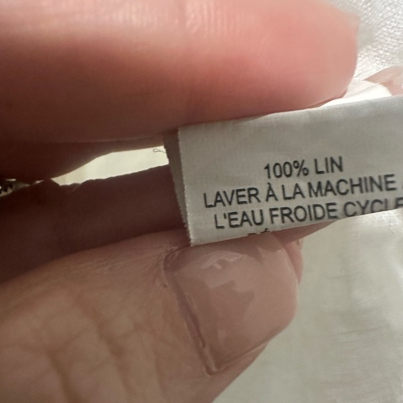 Nili Lotan Emma Shirt 100% Linen EUC Size M Minimalist Quiet Luxury - Picture 5 of 6